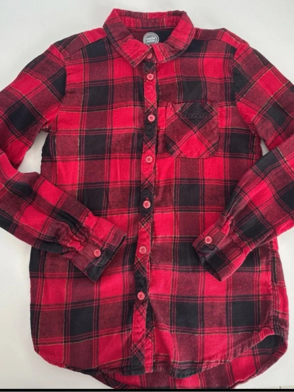 okie dokie Girls Red, Coral, Black & Pink Layered Tops Set of 4-pieces  6X
